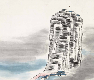 借山图之五 独秀山