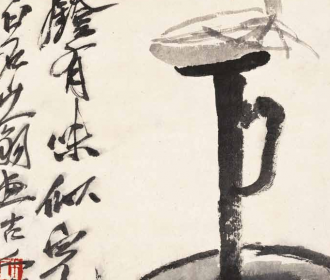 青灯（《花卉册页》八开之三）