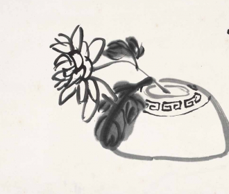 菊花（《小品册页》十开之六）