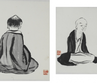 罗汉图册页（四开）