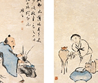 种兰图
煮茶图