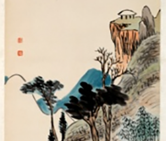 携琴访友轴
